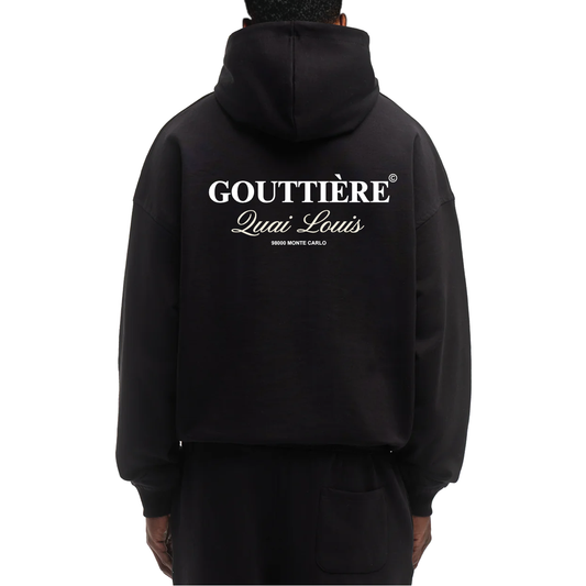 Quai Louis Monaco - Schwarz Premium Hoodie