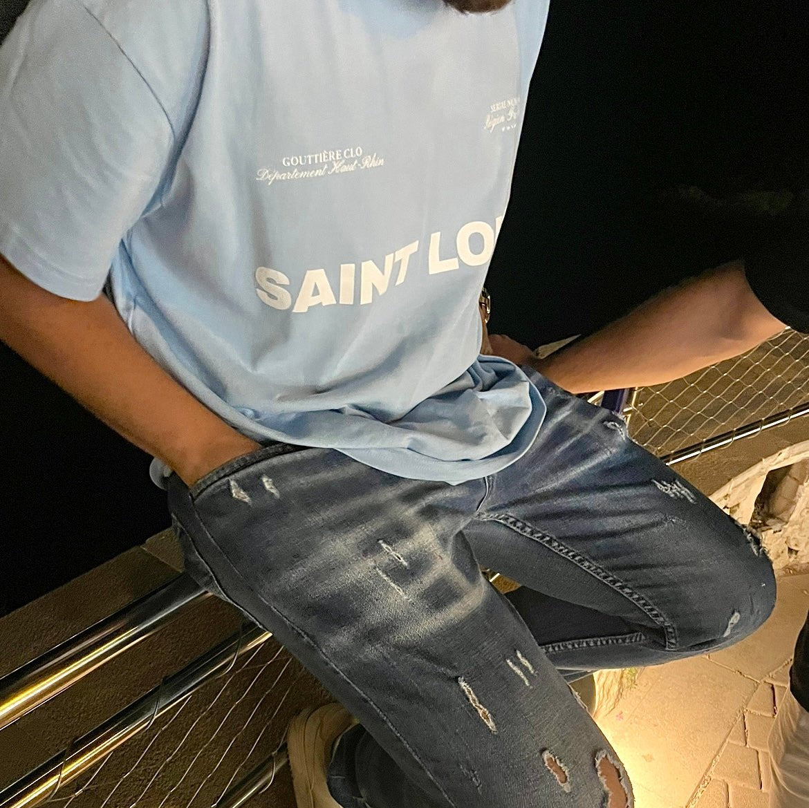 Saint Louis -  Blau Heavy Shirt